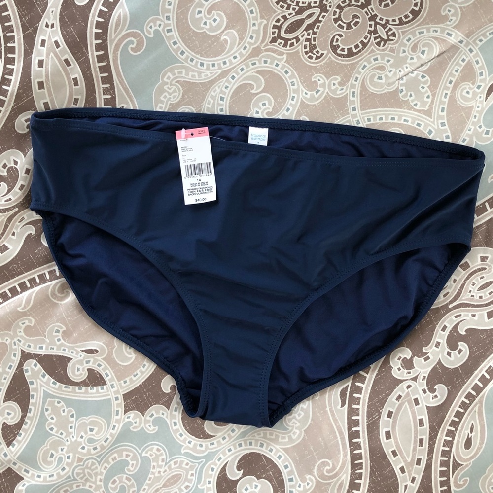 Navy Swim Bottom NWT